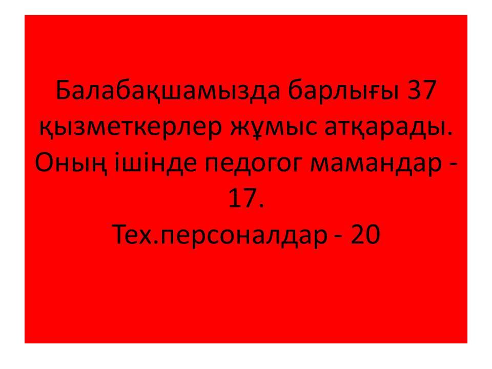 Балабақша мәліметтері